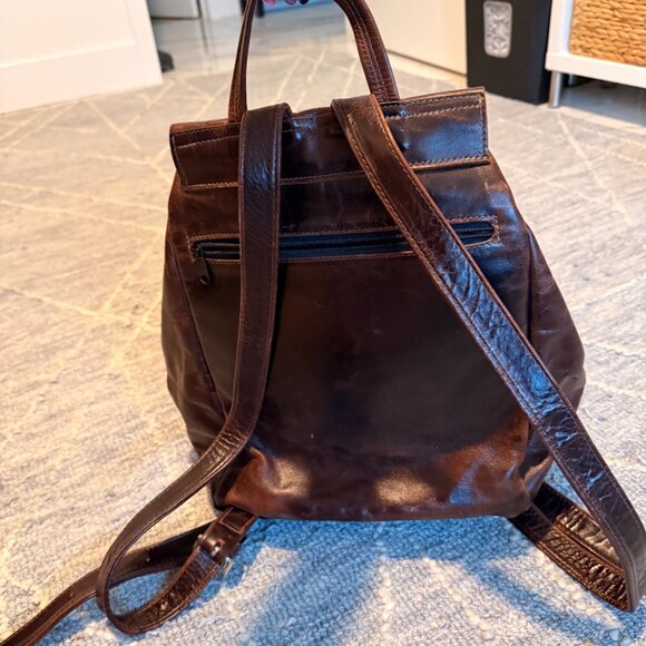 VINTAGE VILLAGE TANNERY LEATHER BACKPACK